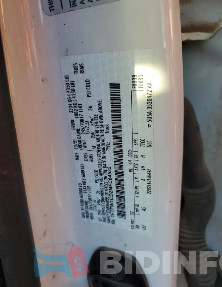 1FTFW1CD2MFC64532 Photo# 12