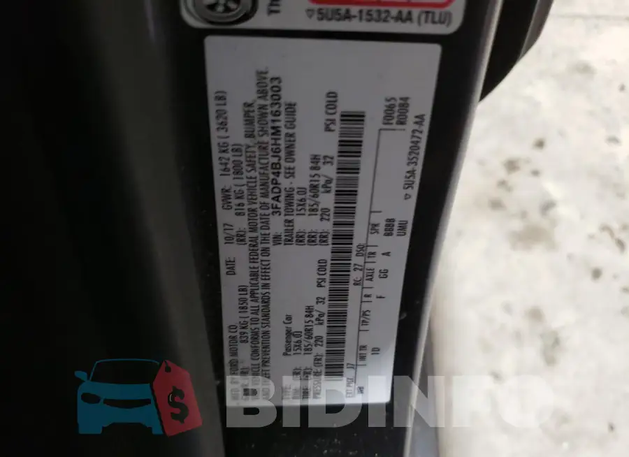 3FADP4BJ6HM163003 Photo# 12