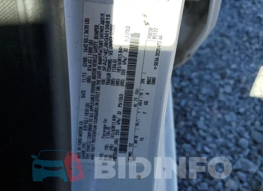 3FADP4EJ6GM136815 Photo# 13