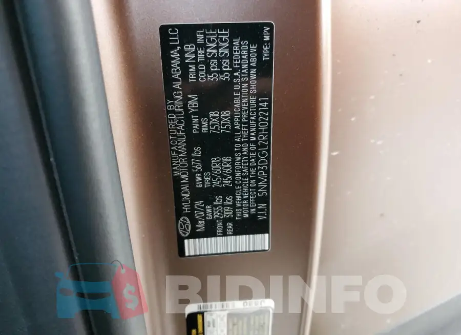5NMP3DGL2RH022141 Photo# 13