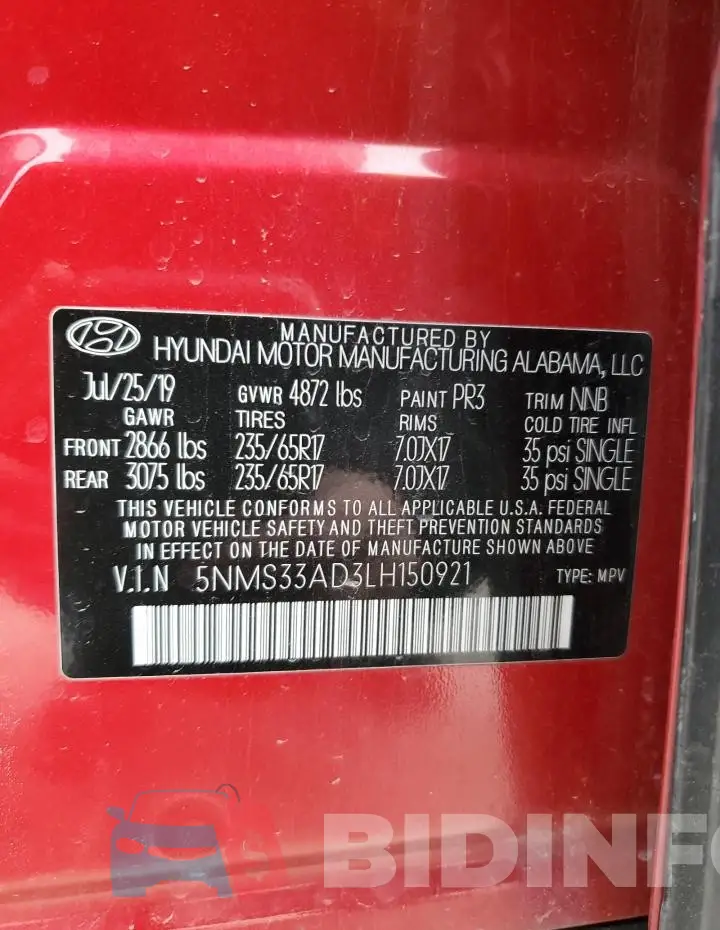 5NMS33AD3LH150921 Photo# 14