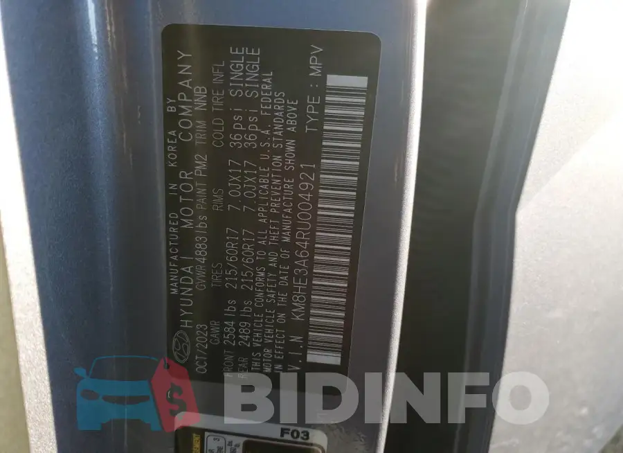 KM8HE3A64RU004921 Photo# 13