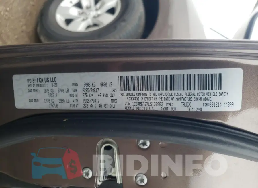 1C6RR6FG7LS138963 Photo# 13