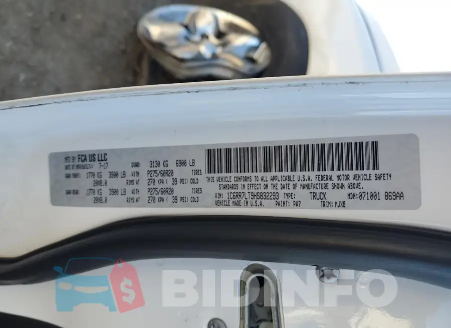 1C6RR7LT9HS832293 Photo# 12