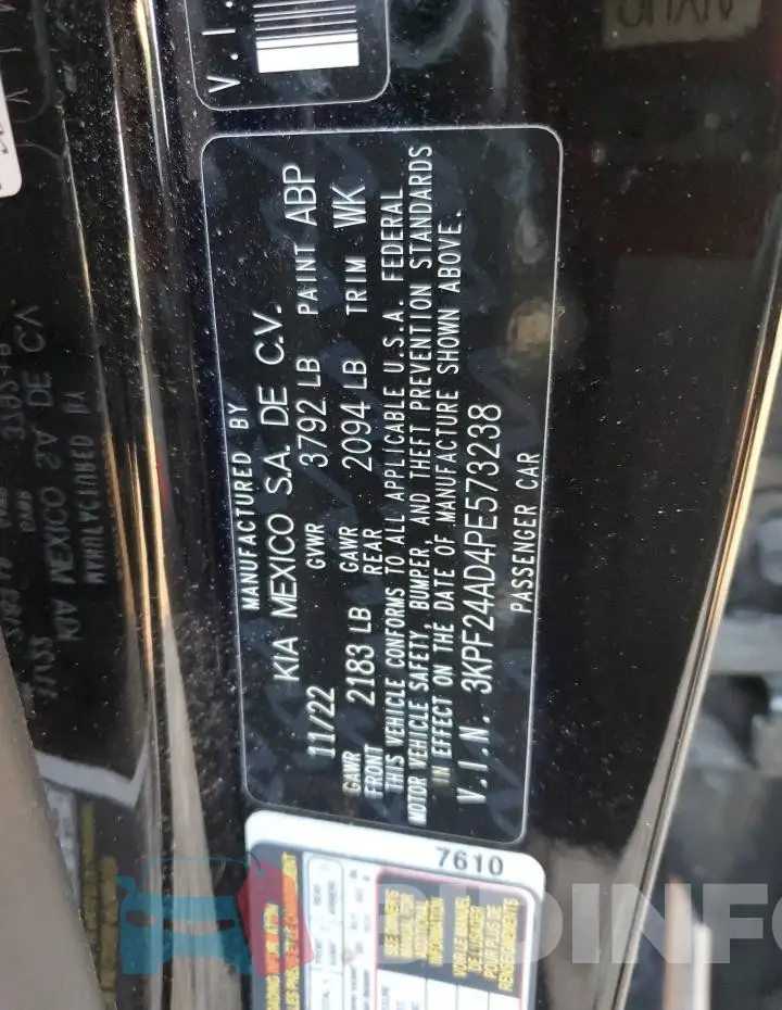 3KPF24AD4PE573238 Photo# 12