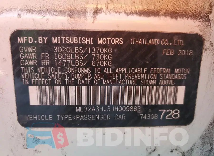 ML32A3HJ3JH009883 Photo# 12