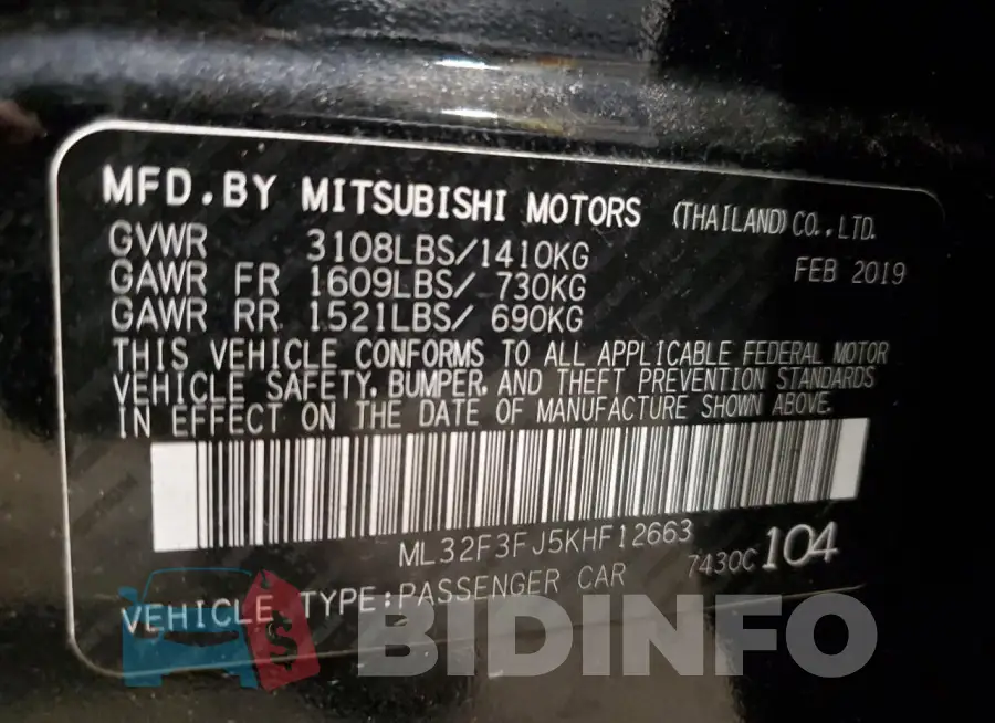ML32F3FJ5KHF12663 Photo# 12