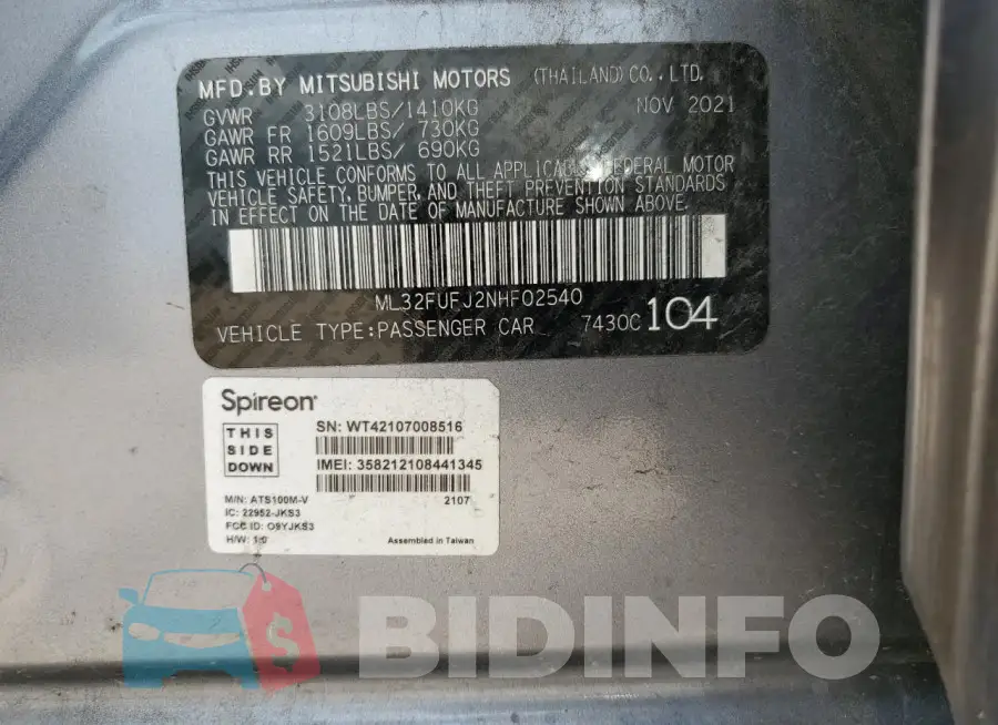 ML32FUFJ2NHF02540 Photo# 12
