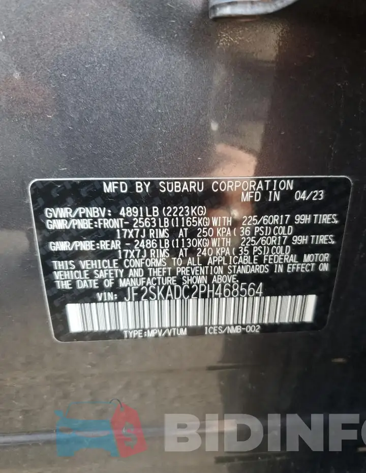JF2SKADC2PH468564 Photo# 13
