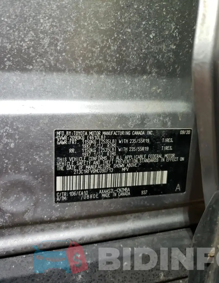 2T3C1RFV6MC090713 Photo# 13