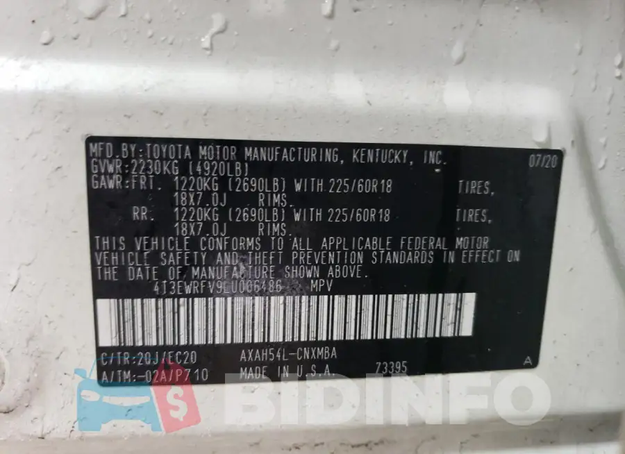 4T3EWRFV9LU006486 Photo# 12