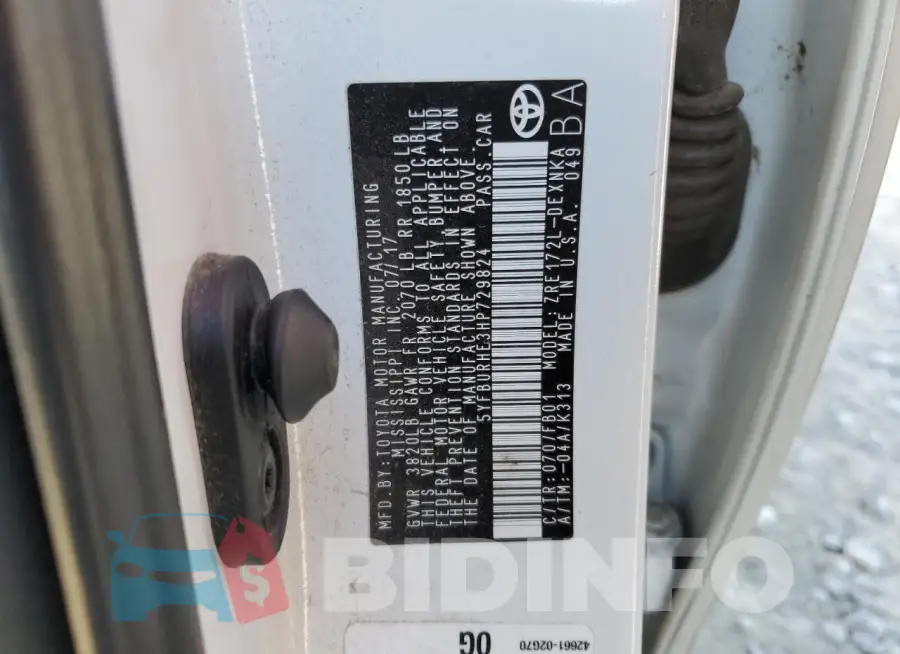 5YFBURHE3HP729824 Photo# 13