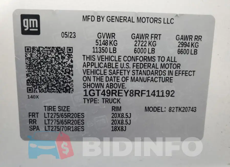 1GT49REY8RF141192 Photo# 10