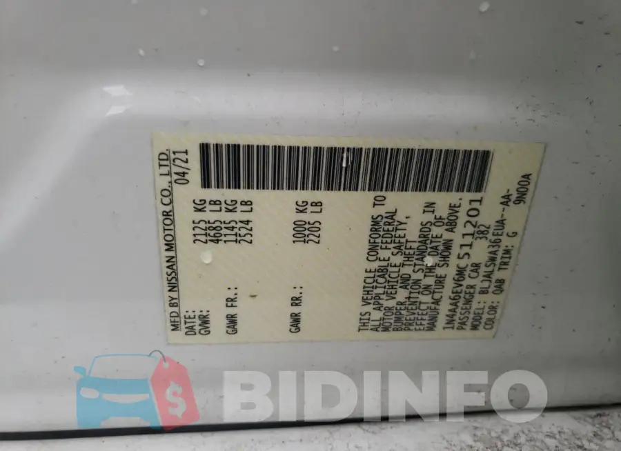 1N4AA6EV6MC511201 Photo# 12