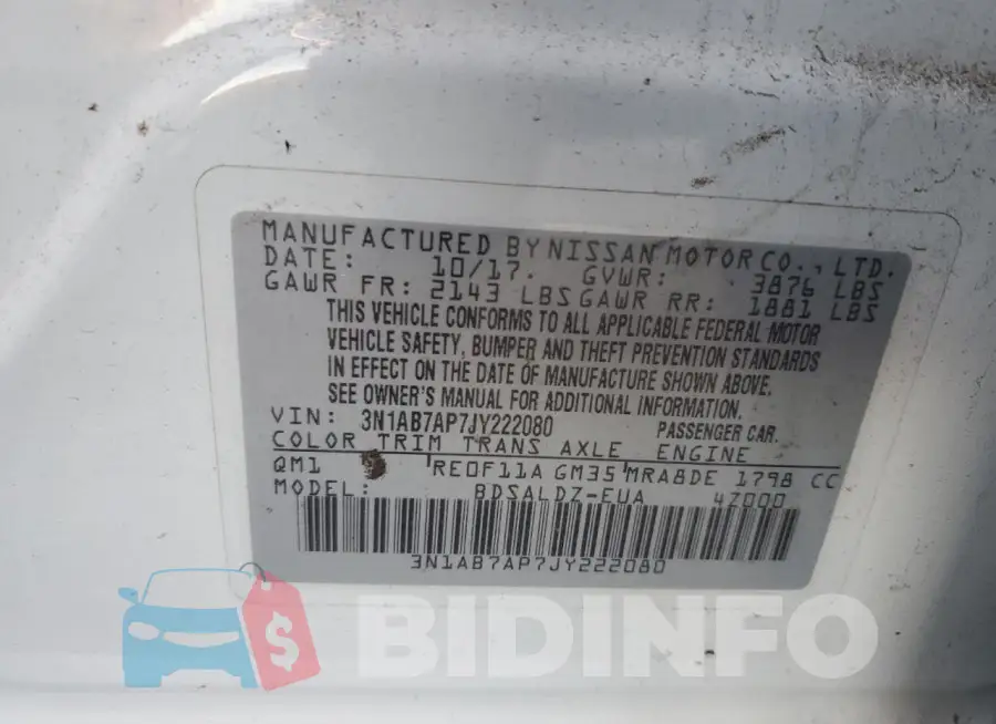 3N1AB7AP7JY222080 Photo# 12