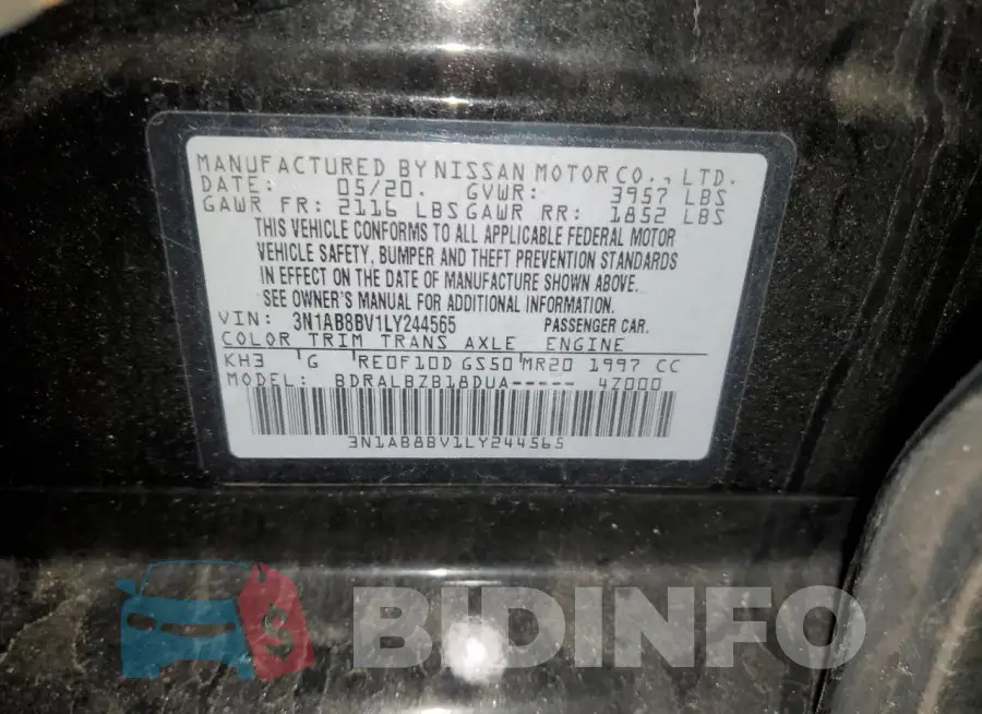 3N1AB8BV1LY244565 Photo# 13