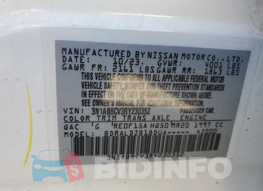3N1AB8CV3RY230352 Photo# 12