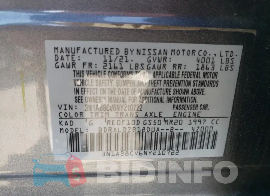 3N1AB8CV6NY210722 Photo# 13