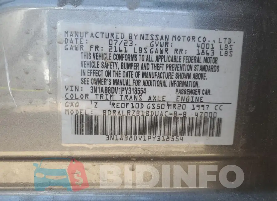 3N1AB8DV1PY318554 Photo# 12