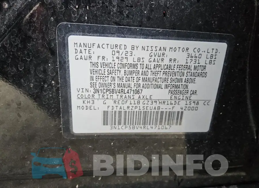 3N1CP5BV4RL471067 Photo# 13