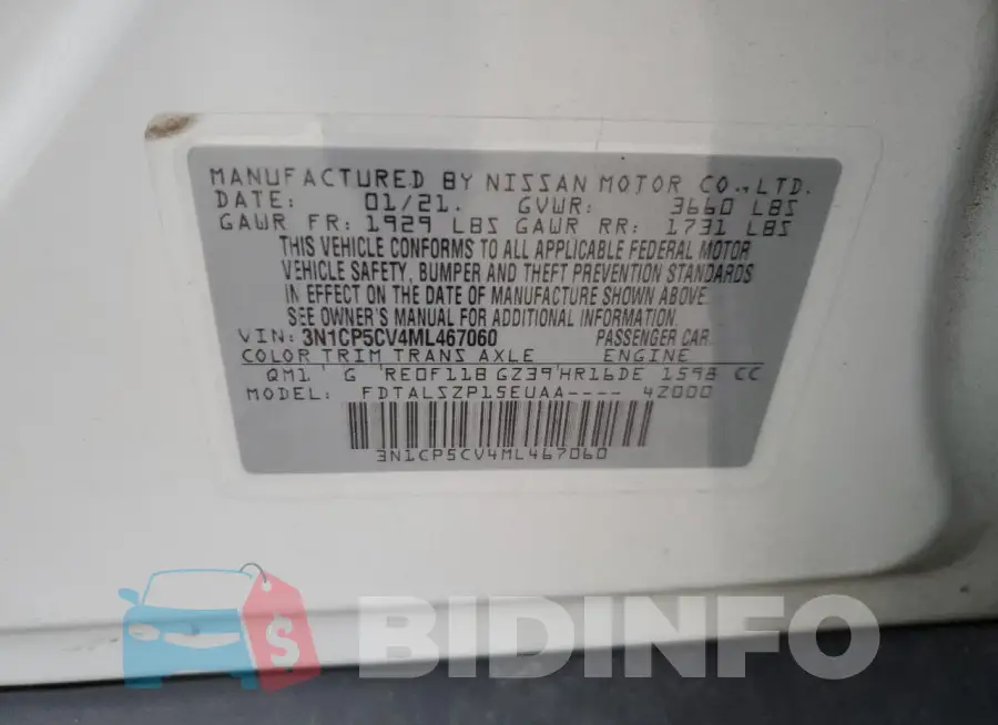 3N1CP5CV4ML467060 Photo# 13