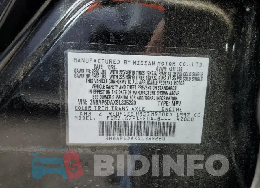 3N8AP6DAXSL335220 Photo# 13