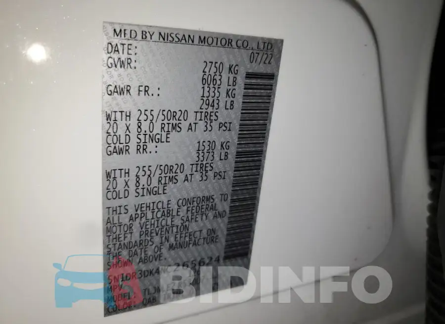 5N1DR3DK4NC265624 Photo# 13