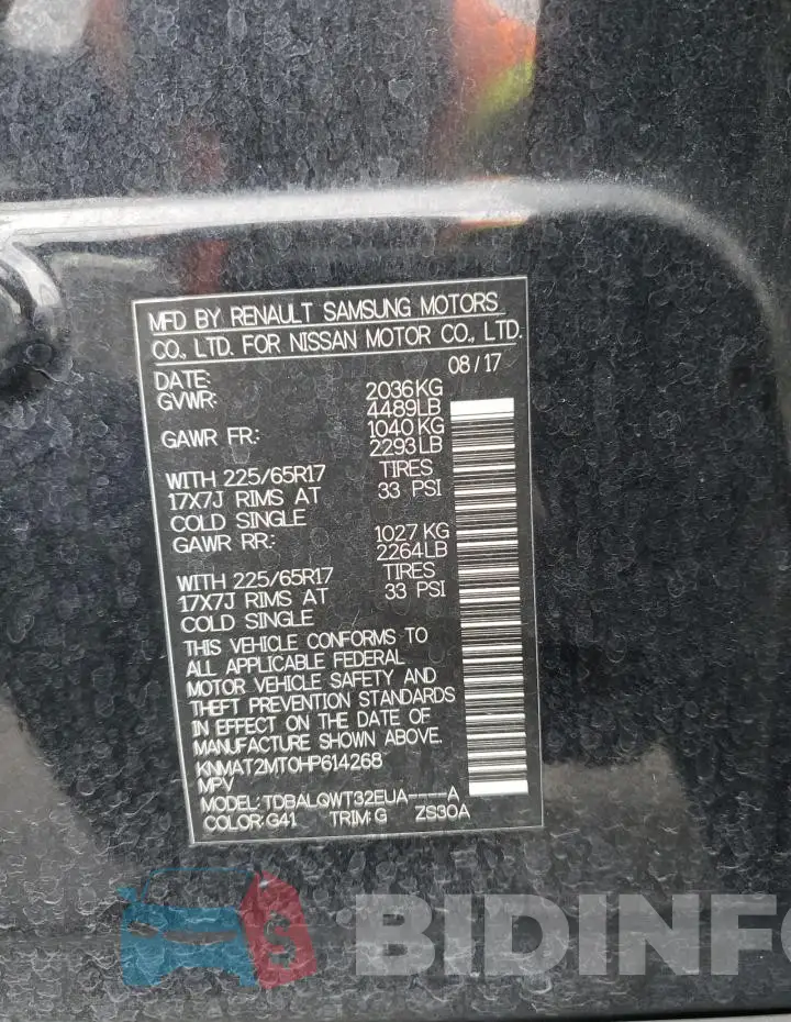 KNMAT2MT0HP614268 Photo# 14
