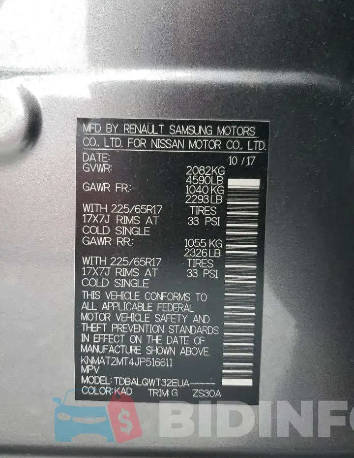 KNMAT2MT4JP516611 Photo# 13