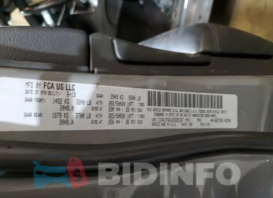 1C4RJFAG1KC835187 Photo# 14