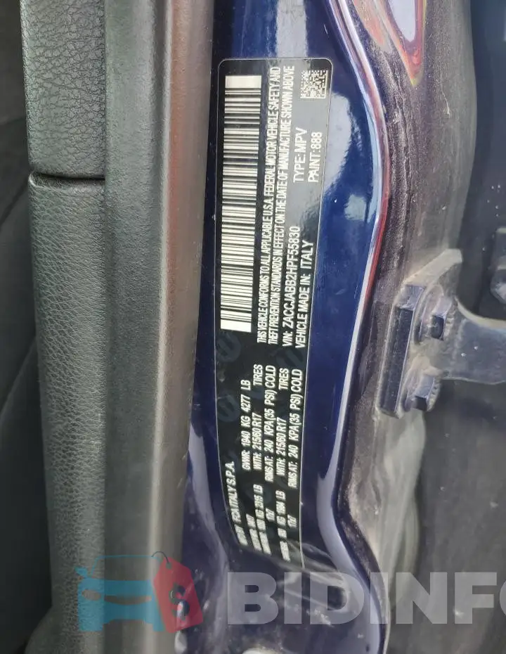 ZACCJABB2HPF55830 Photo# 12