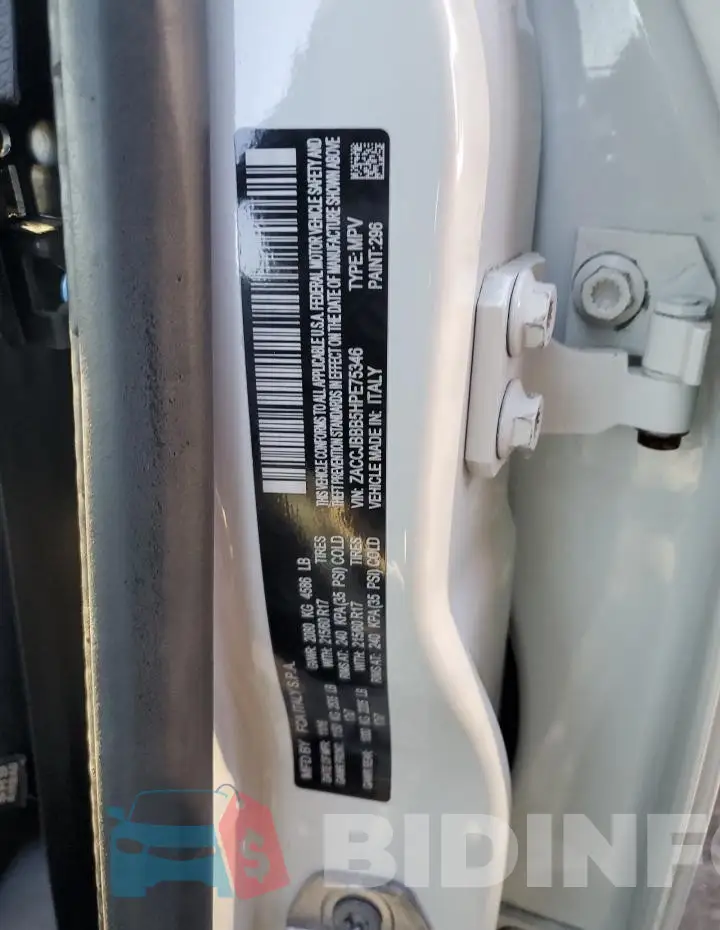 ZACCJBBB5HPE75346 Photo# 13