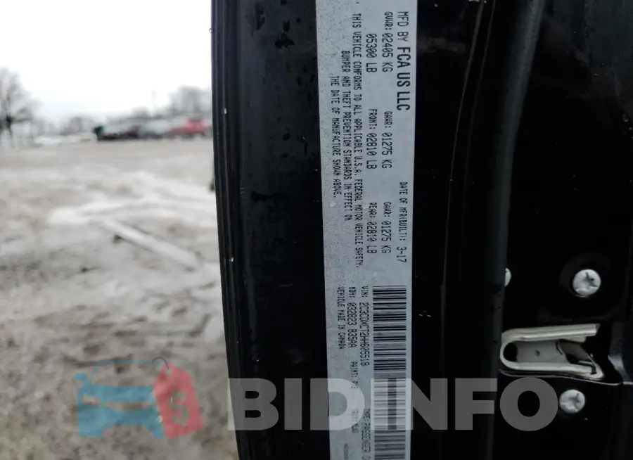 2C3CDXCT2HH605519 Photo# 13