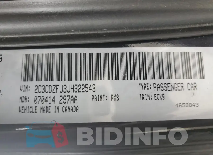 2C3CDZFJ3JH322543 Photo# 12