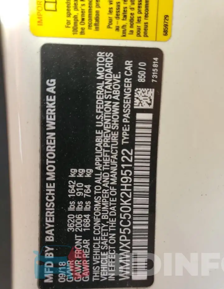 WMWXP5C50K2H95122 Photo# 12