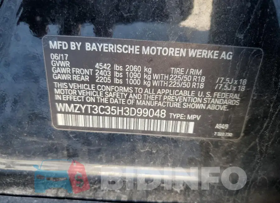 WMZYT3C35H3D99048 Photo# 12