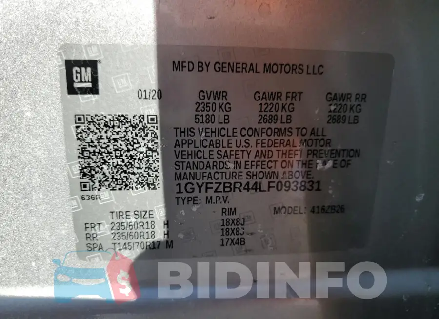 1GYFZBR44LF093831 Photo# 12