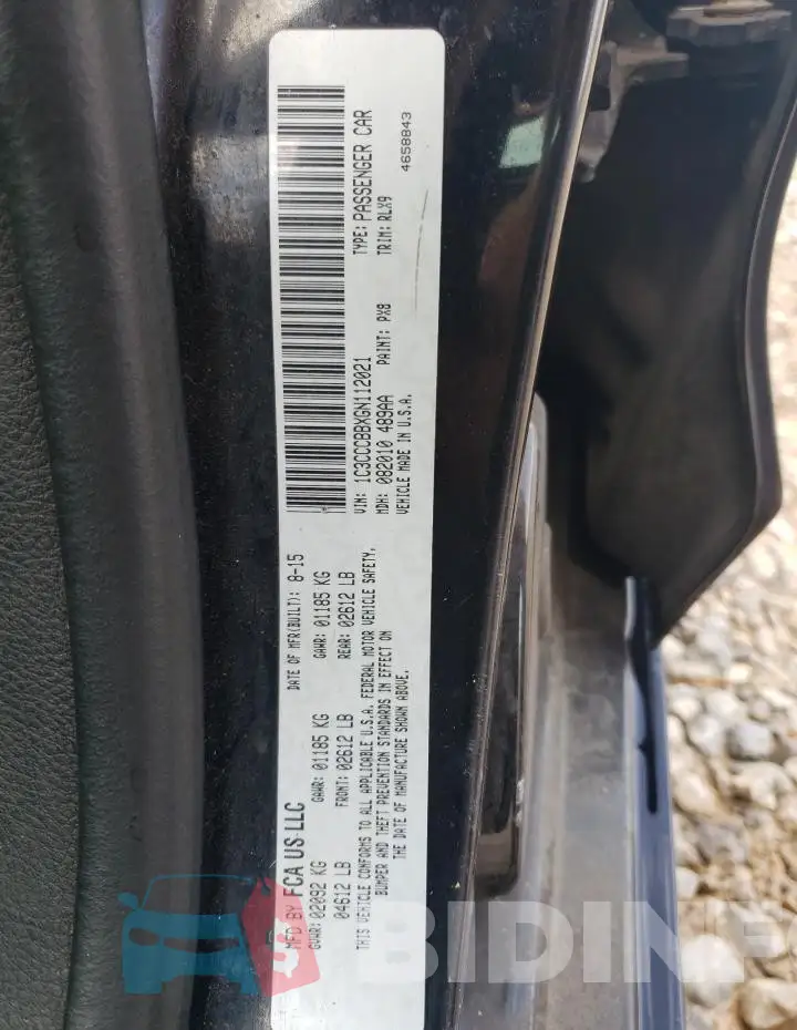1C3CCCBBXGN112021 Photo# 12