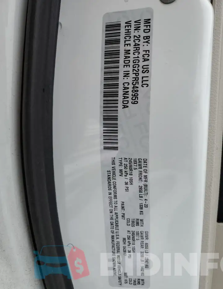 2C4RC1GG2PR548959 Photo# 14