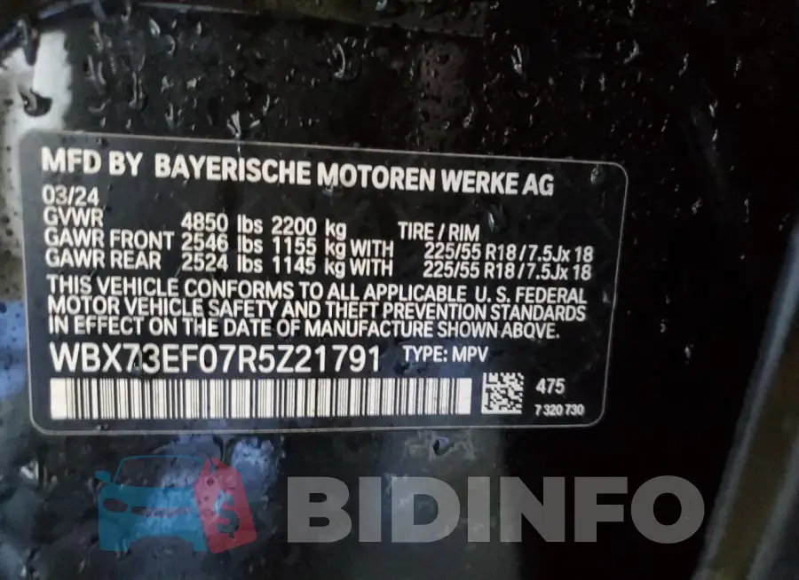 WBX73EF07R5Z21791 Photo# 13