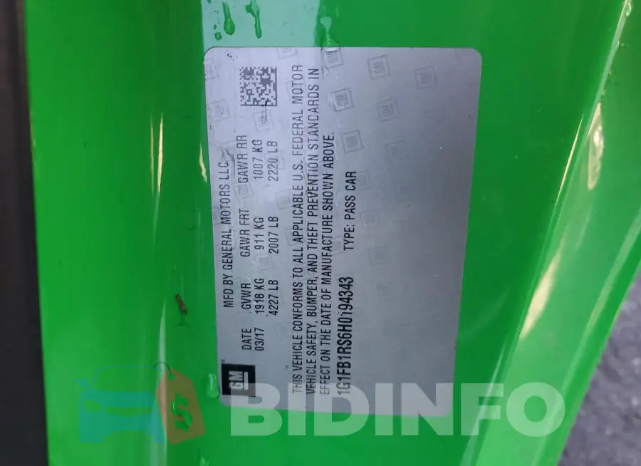 1G1FB1RS6H0194343 Photo# 12