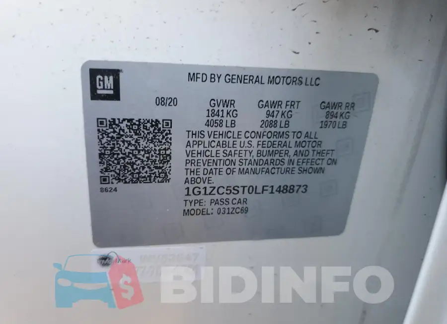 1G1ZC5ST0LF148873 Photo# 12