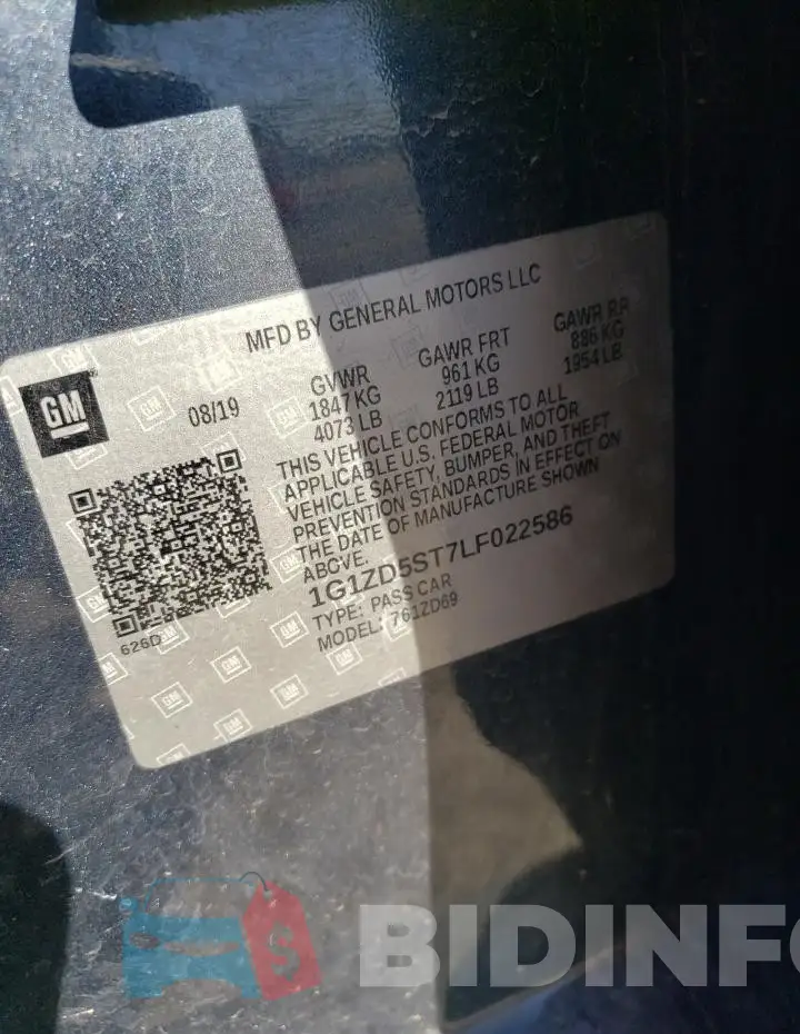 1G1ZD5ST7LF022586 Photo# 12