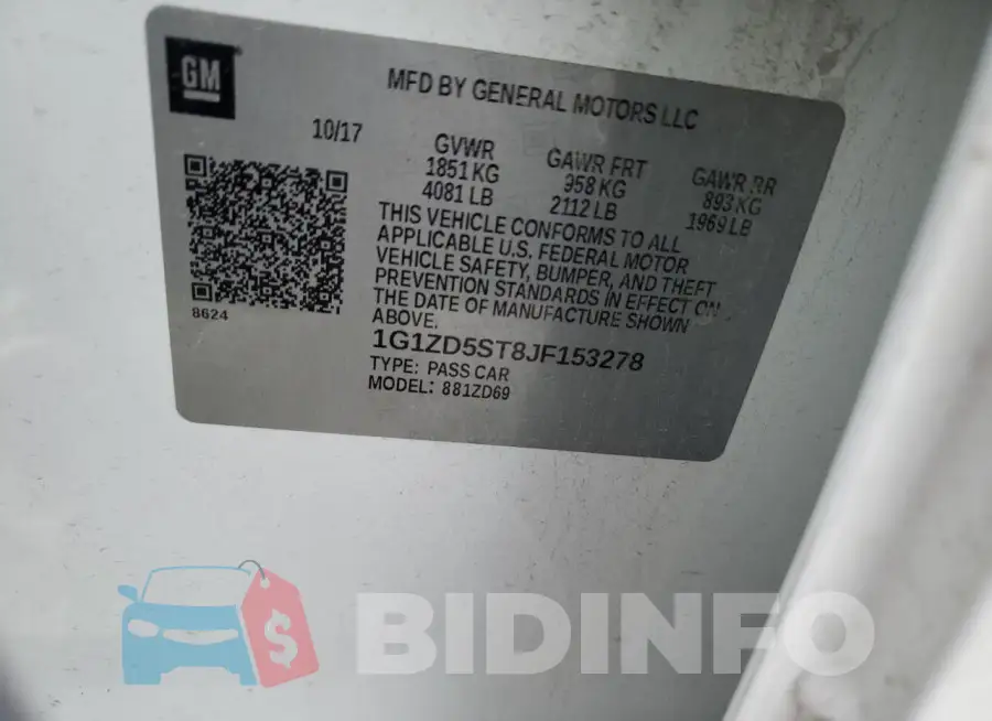 1G1ZD5ST8JF153278 Photo# 12