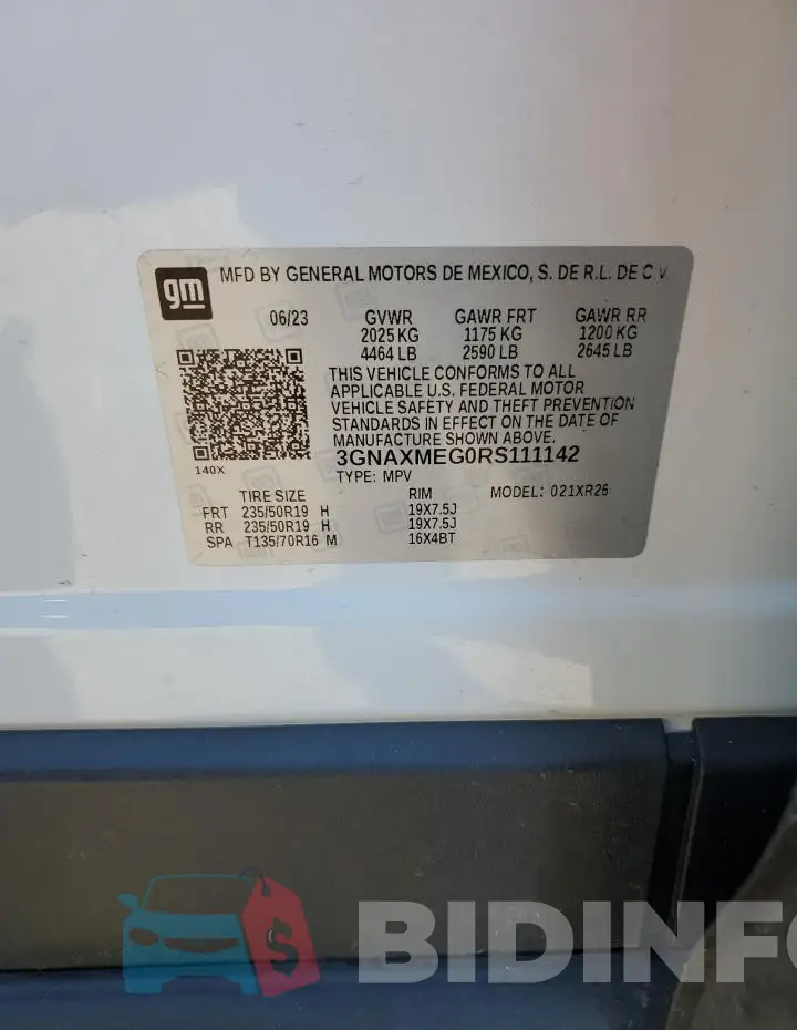 3GNAXMEG0RS111142 Photo# 13