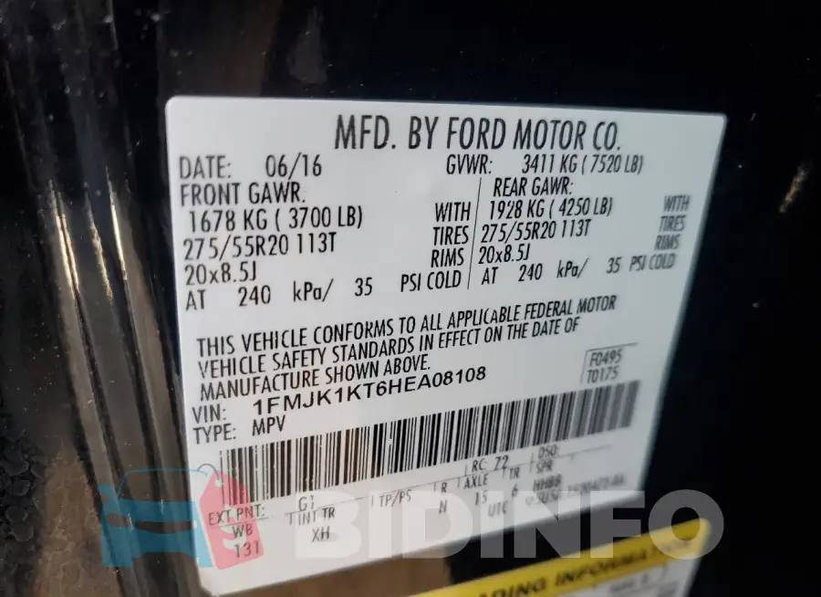 1FMJK1KT6HEA08108 Photo# 13