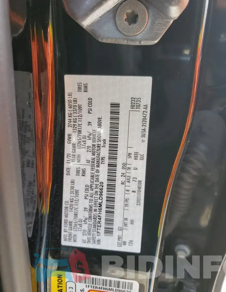 1FTER4FH6MLD96620 Photo# 13