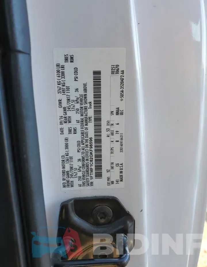 1FTMF1C82GKF98596 Photo# 12