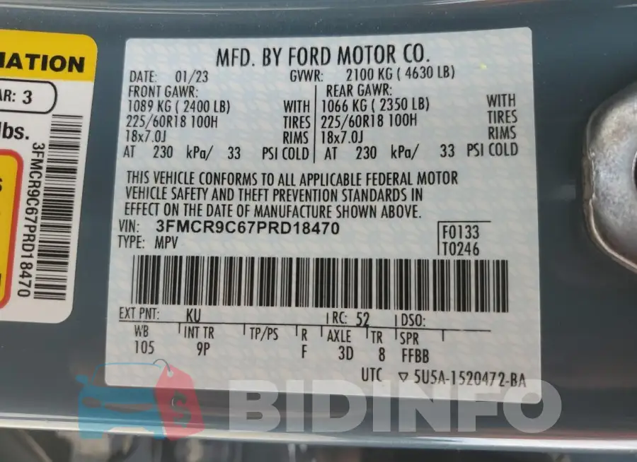 3FMCR9C67PRD18470 Photo# 13