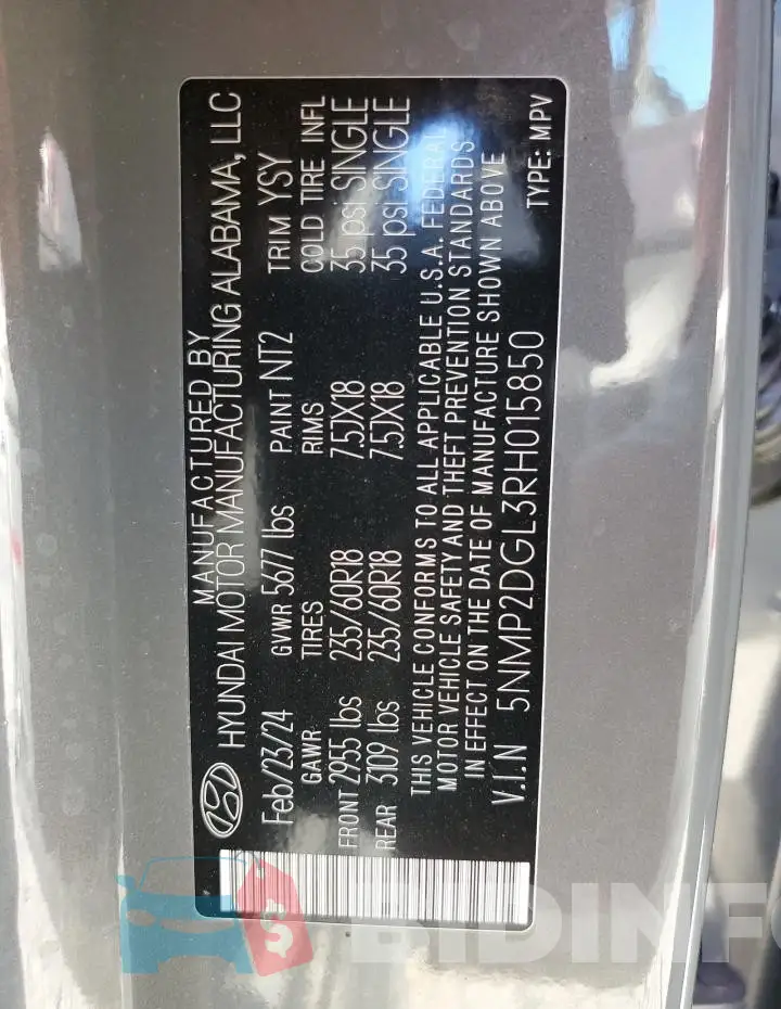 5NMP2DGL3RH015850 Photo# 14